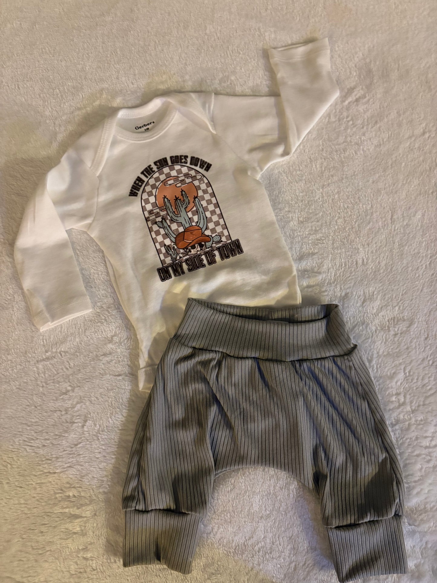 Sun goes down pant set