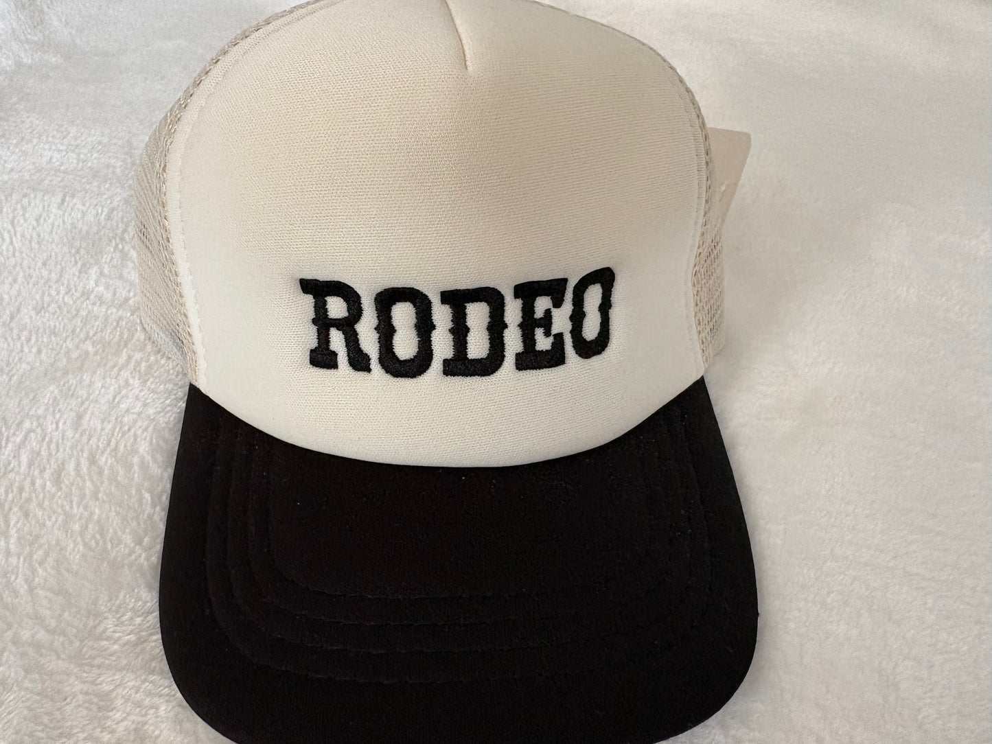 Black/ cream infant rodeo hat