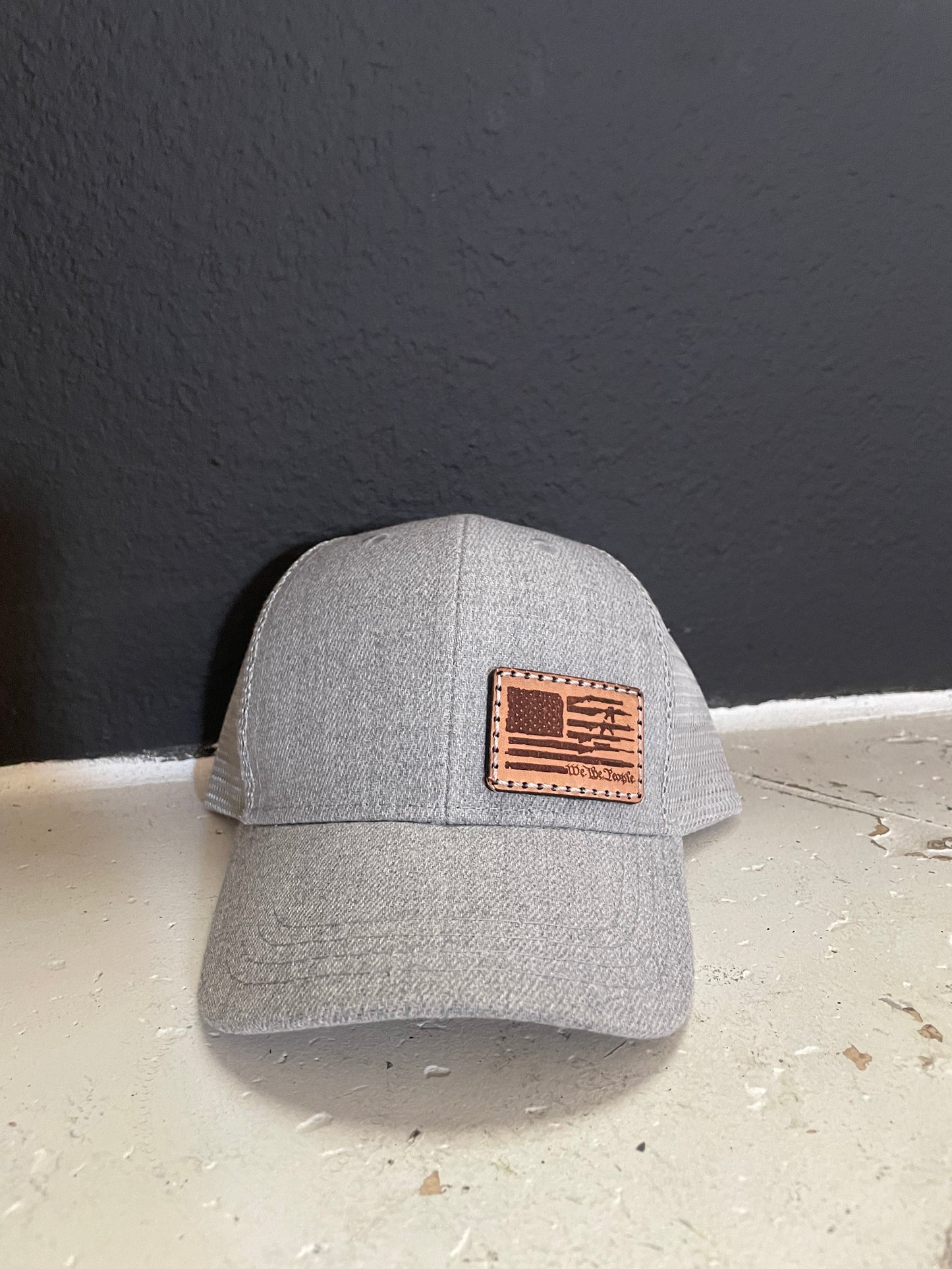 Infant gray flag hat