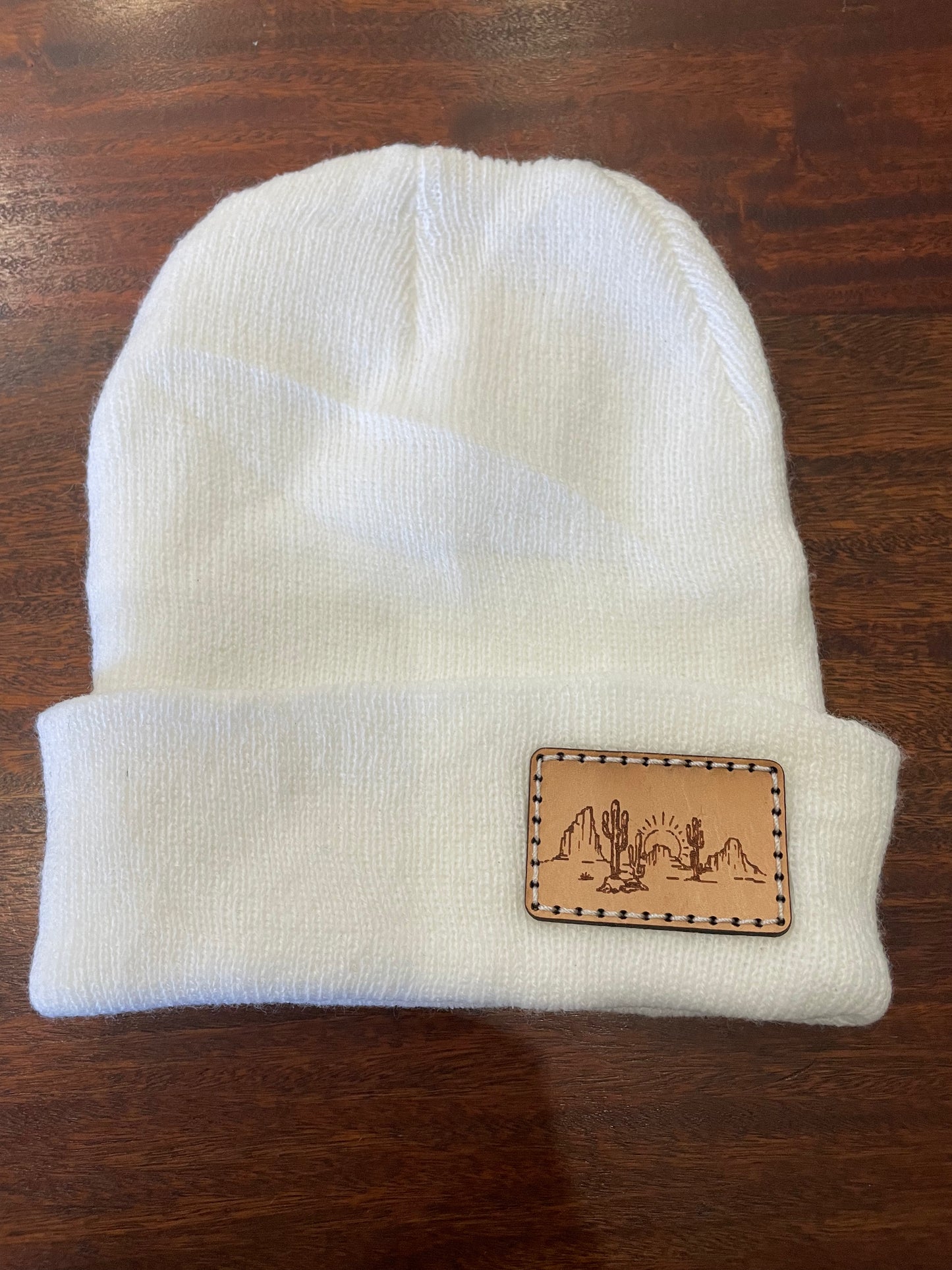 White desert beanie