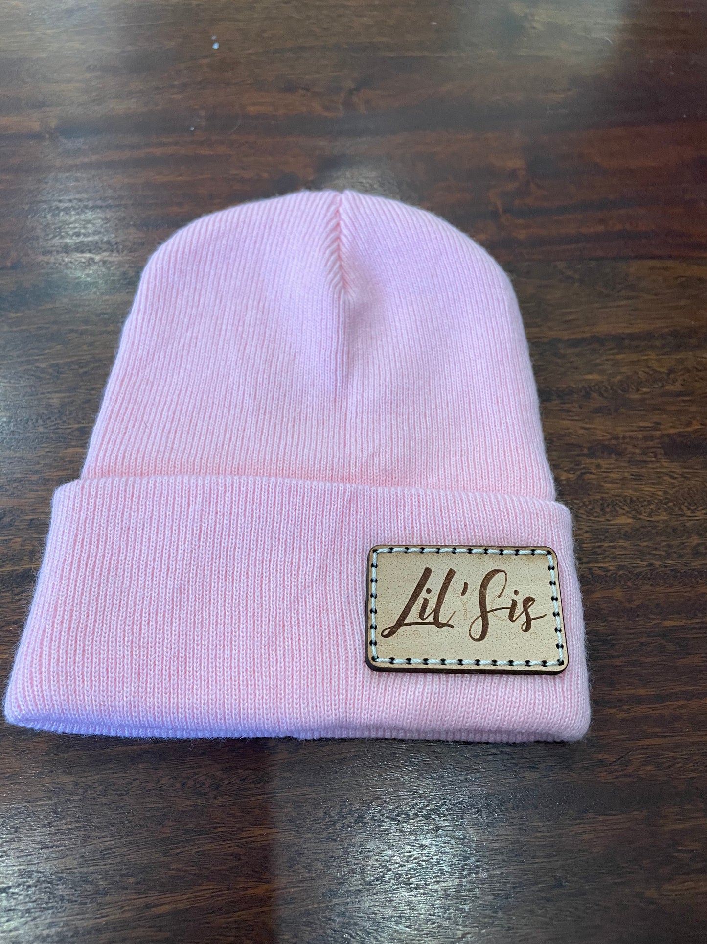 Pink lil sis beanie