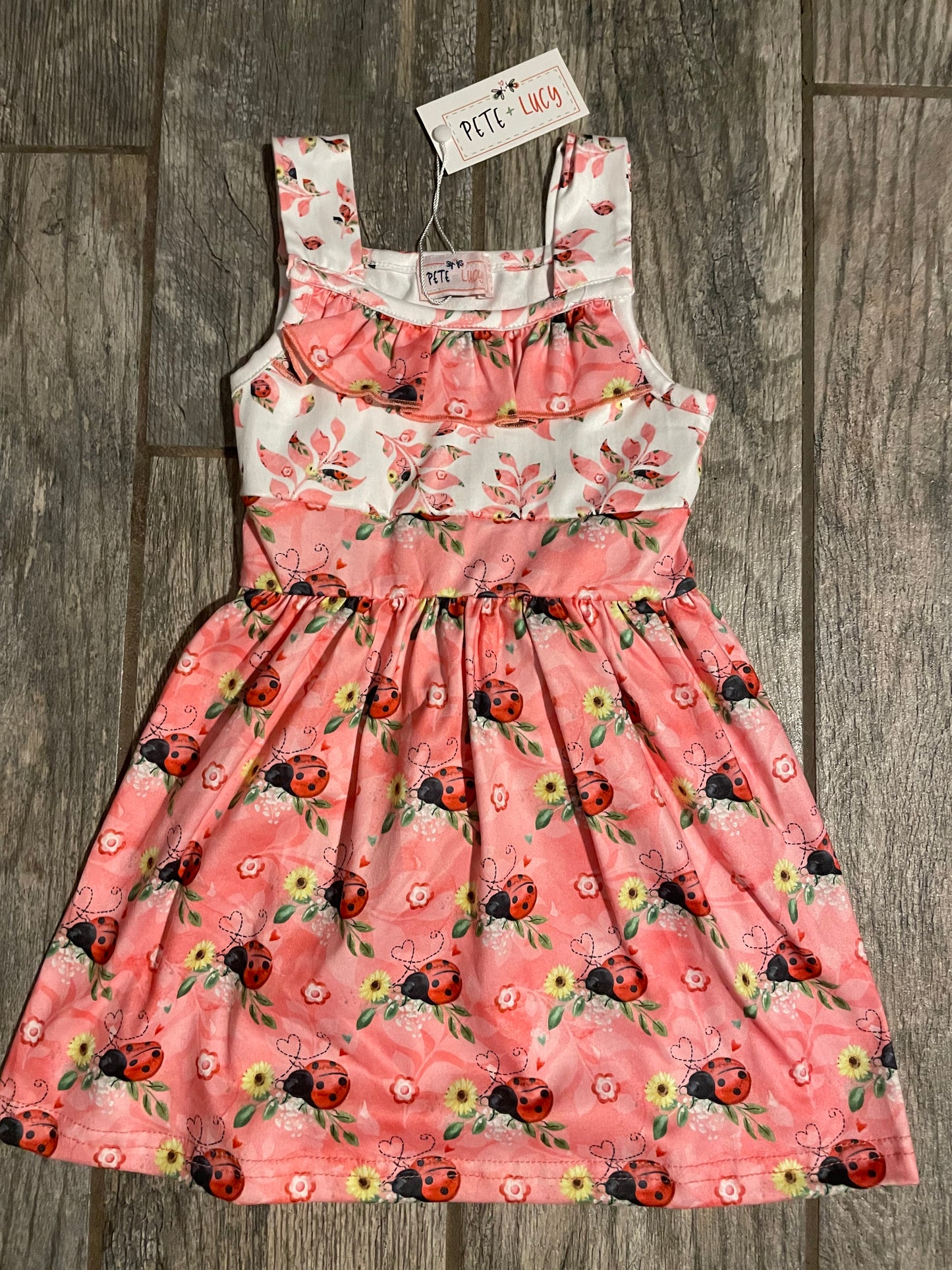 Pete & Lucy ladybug dress 12-18 month