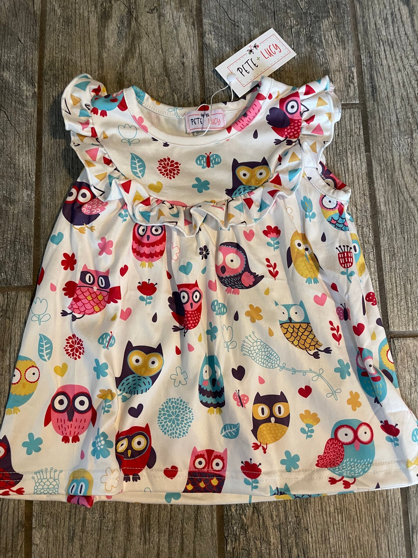Pete & Lucy Curious Owl Dress
