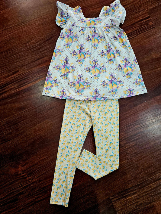 Pete & Lucy Lemon Outfit size 6 or 7/8