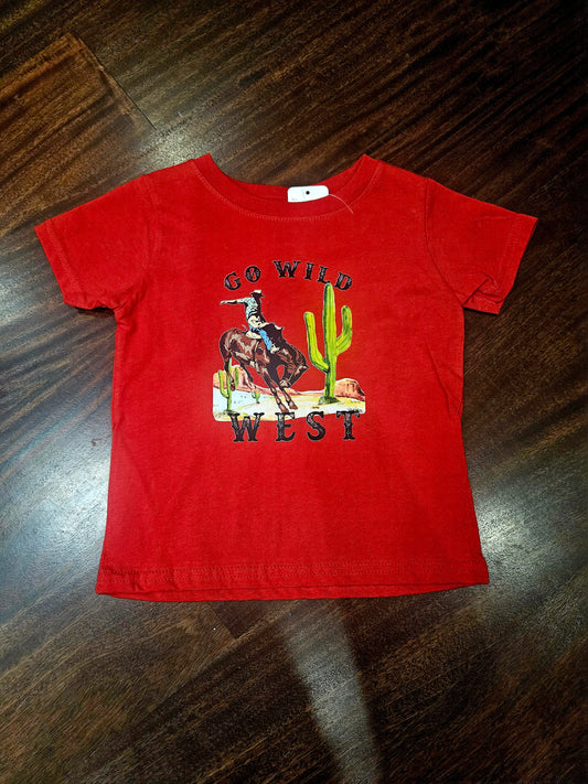18 month Go wild west shirt