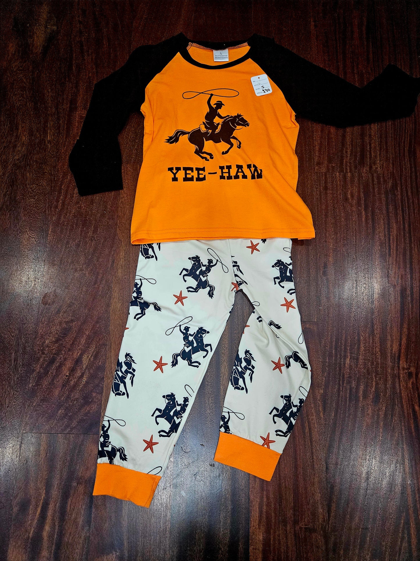 5T yee haw pajama
