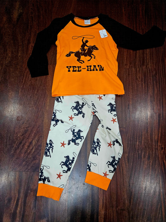 5T yee haw pajama