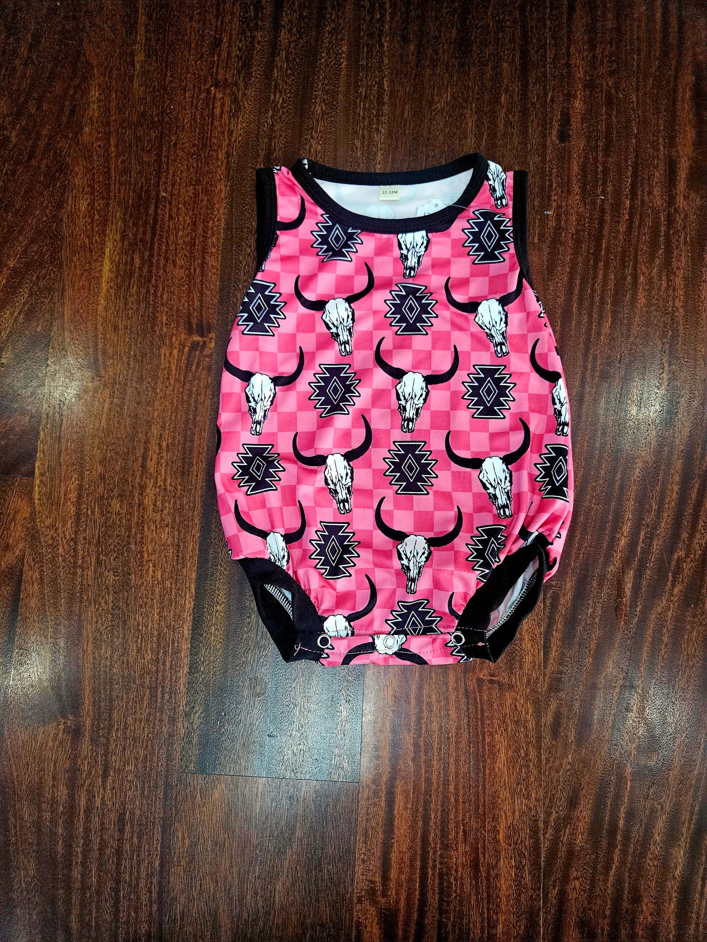 12-18m Pink steer romper
