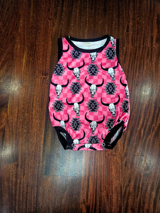 12-18m Pink steer romper