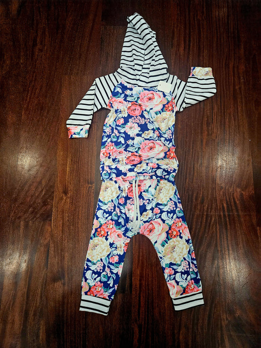 Floral hoodie set