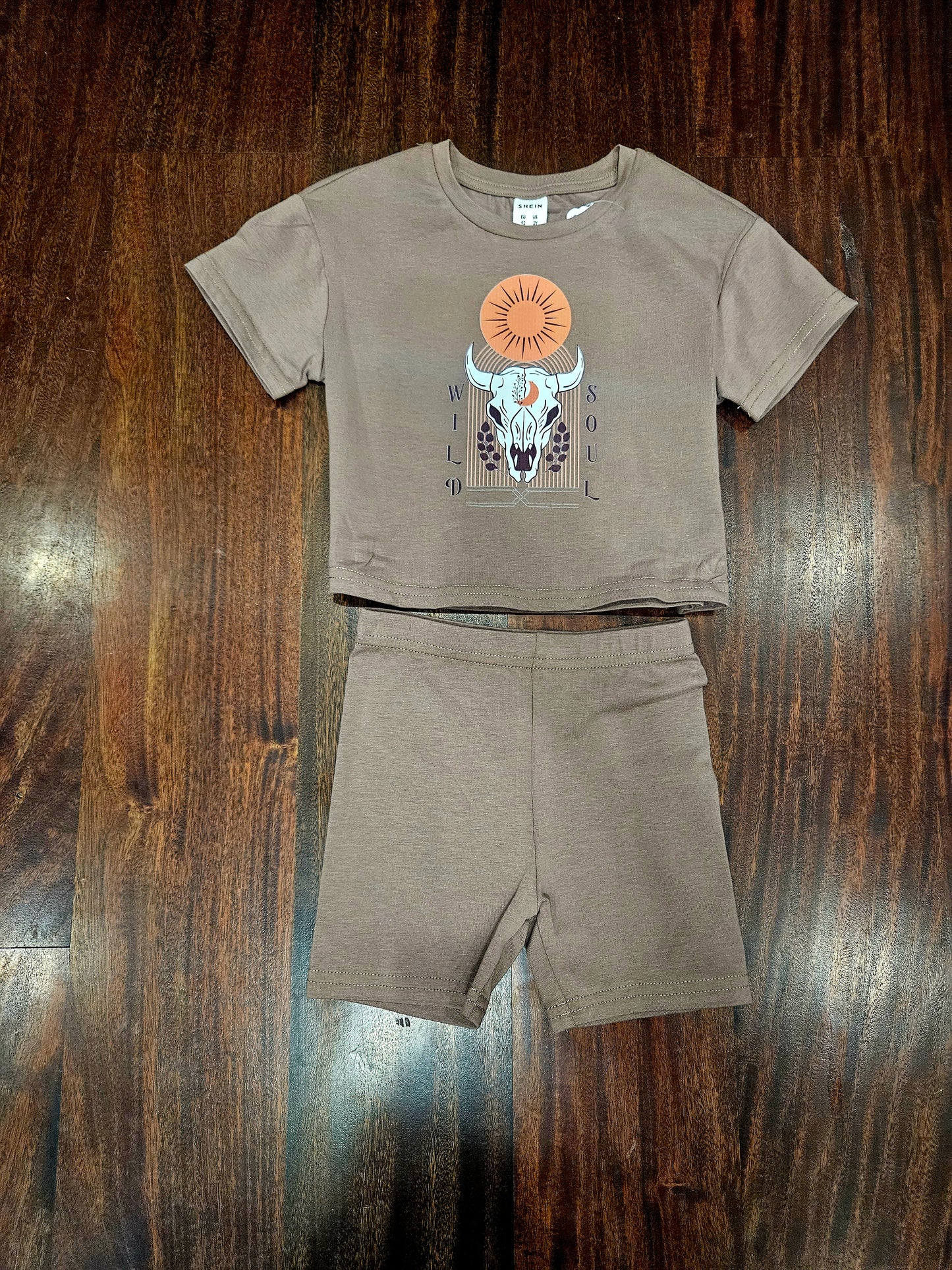 Size 2 Wild soul biker short set
