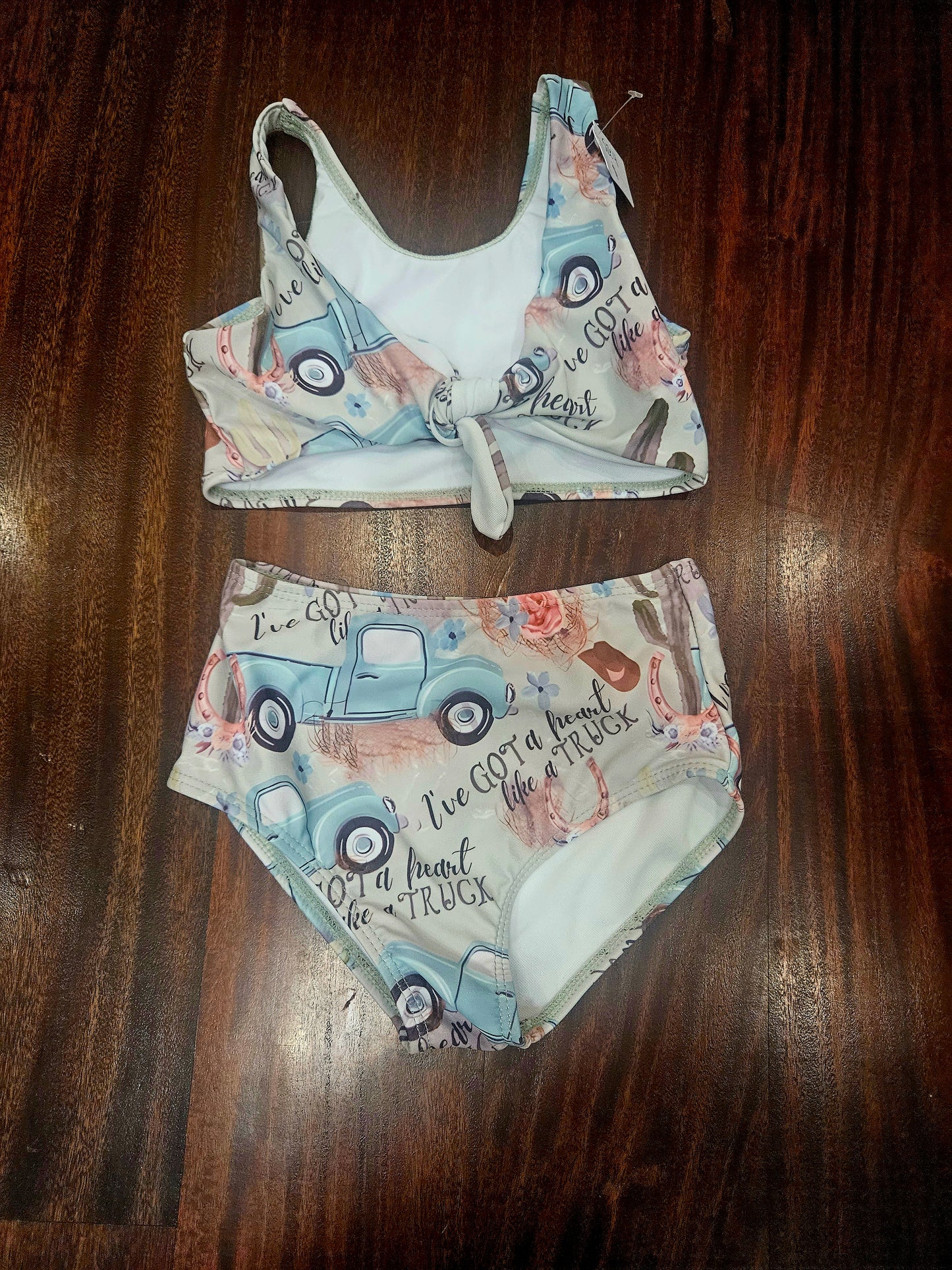 Size 4 Heart like a truck swim