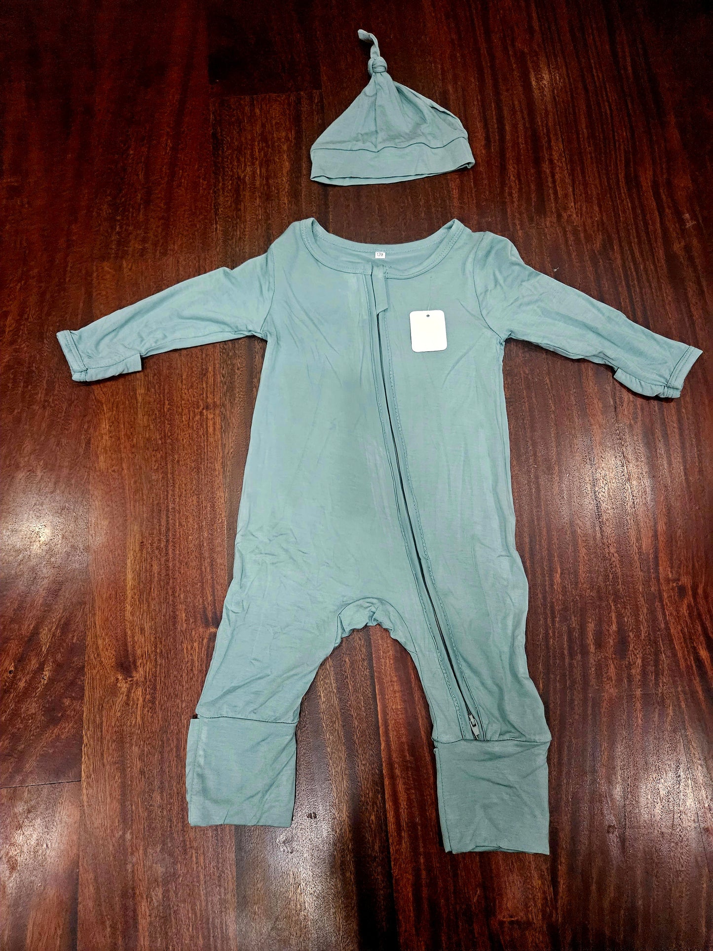 12 month teal romper