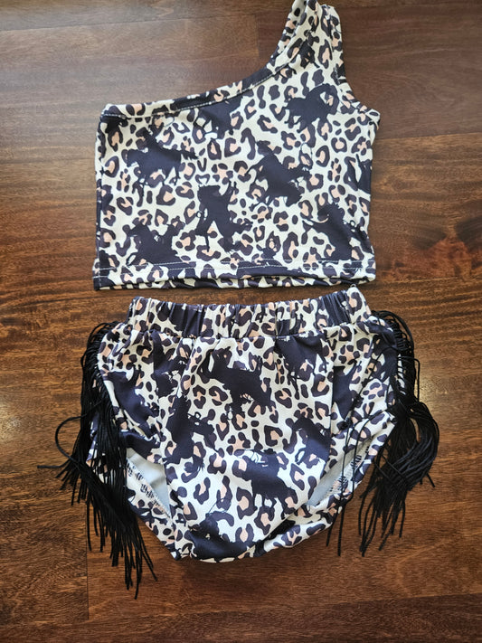 Roping fringe bummie set