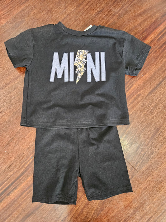 Mini black biker set