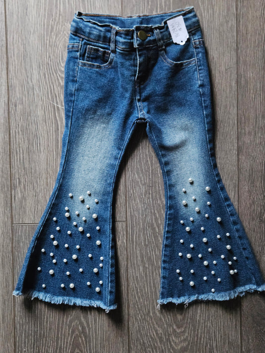 Pearl denim pants