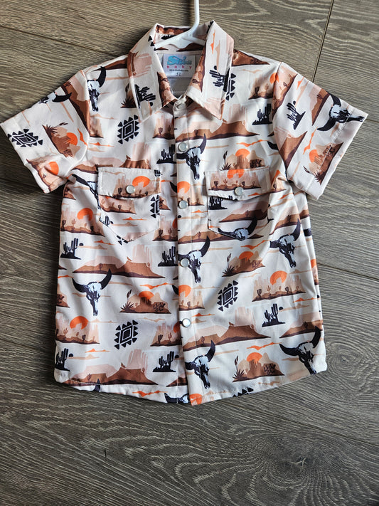 Cream Western Shirt