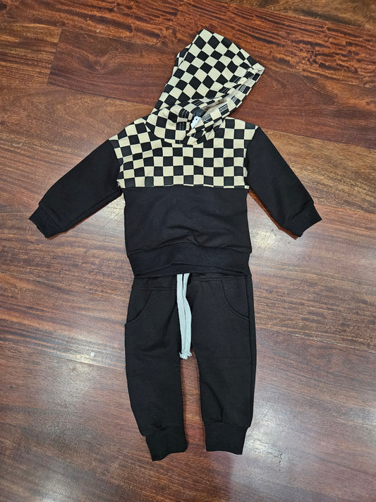 Checkered outfit set