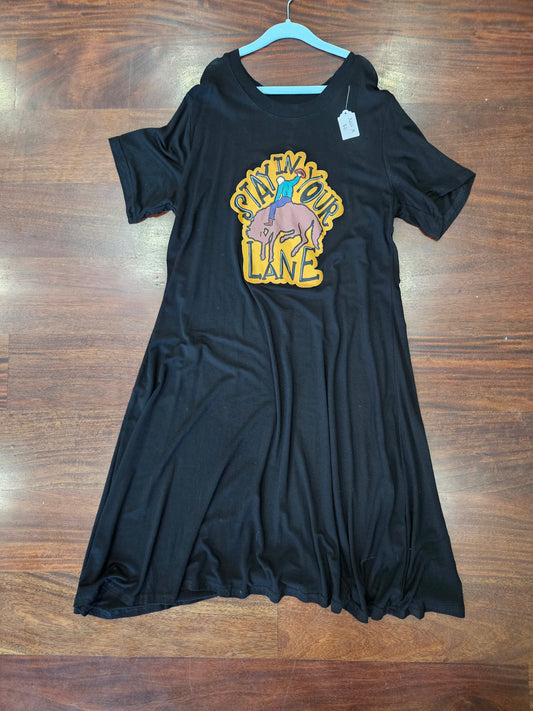 Stay in your lane dress