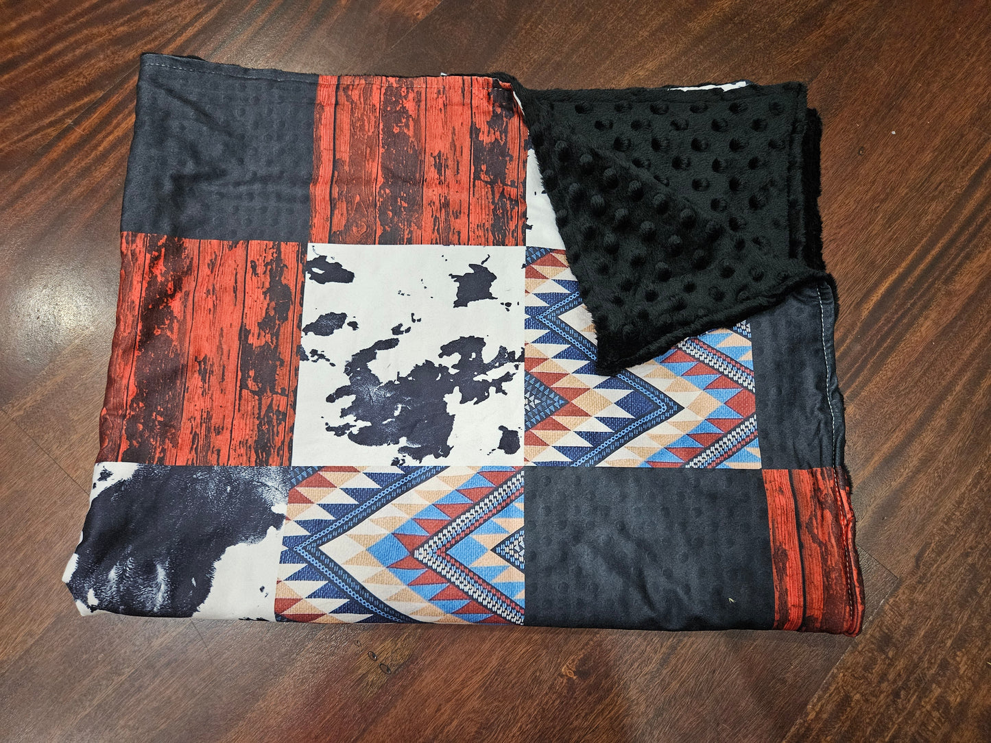 Cow print blanket