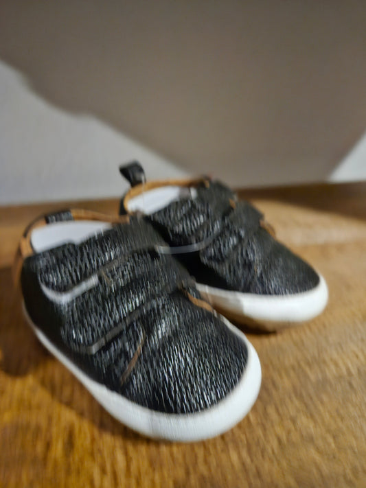 Black velcor shoe