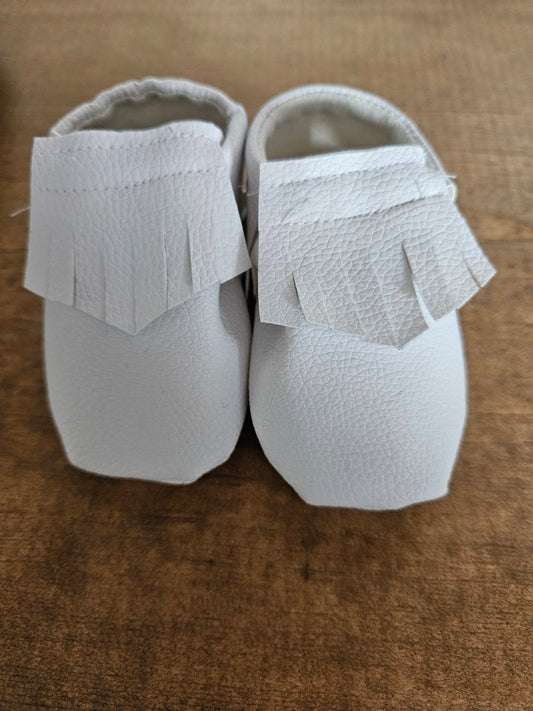 Baby White moccasins