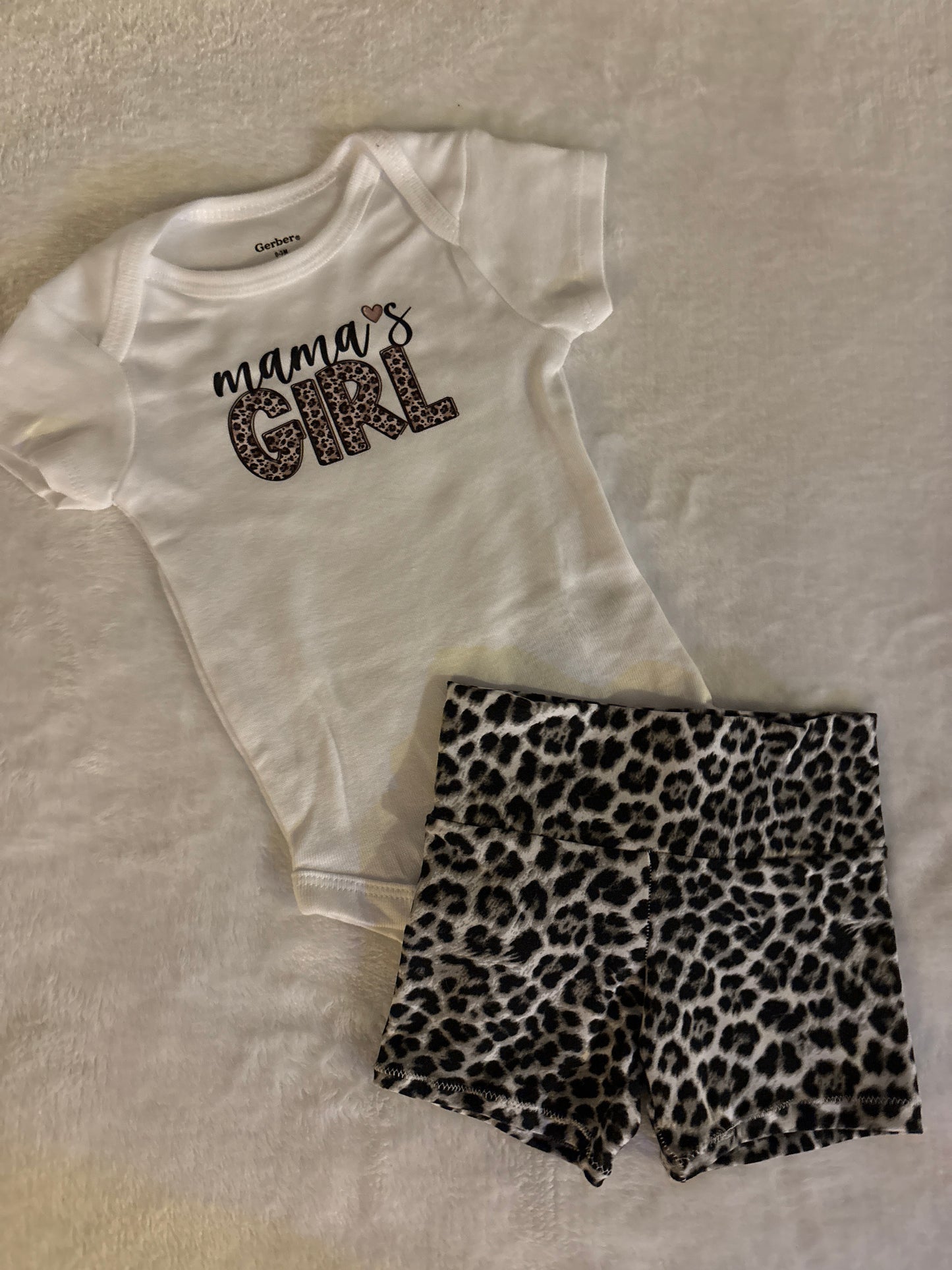 Mama’s girl cheetah short set