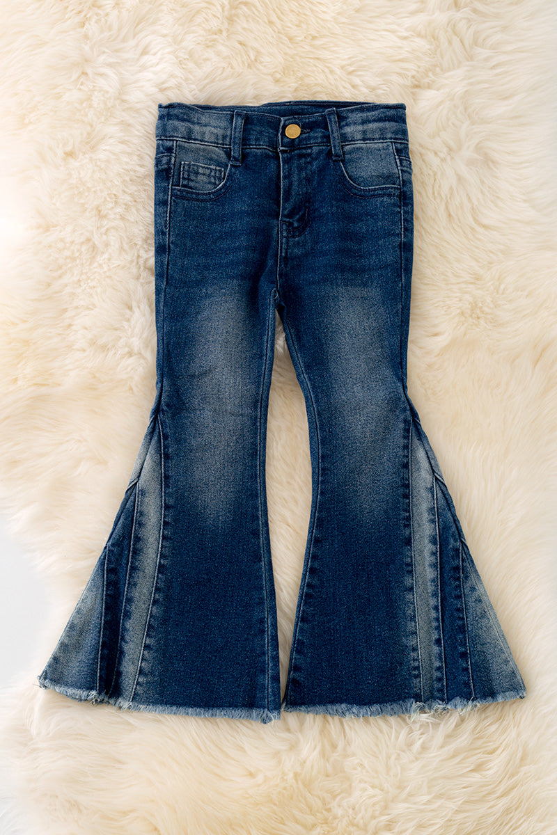 Denim flare pants