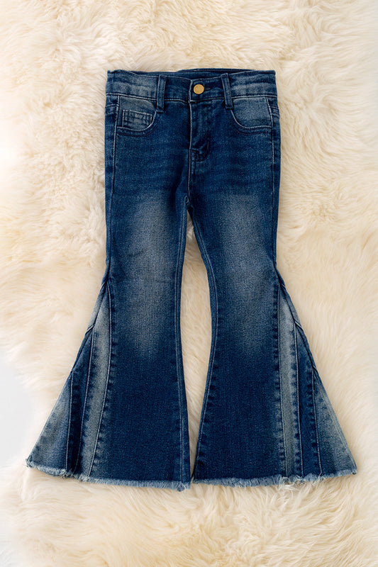 Denim flare pants