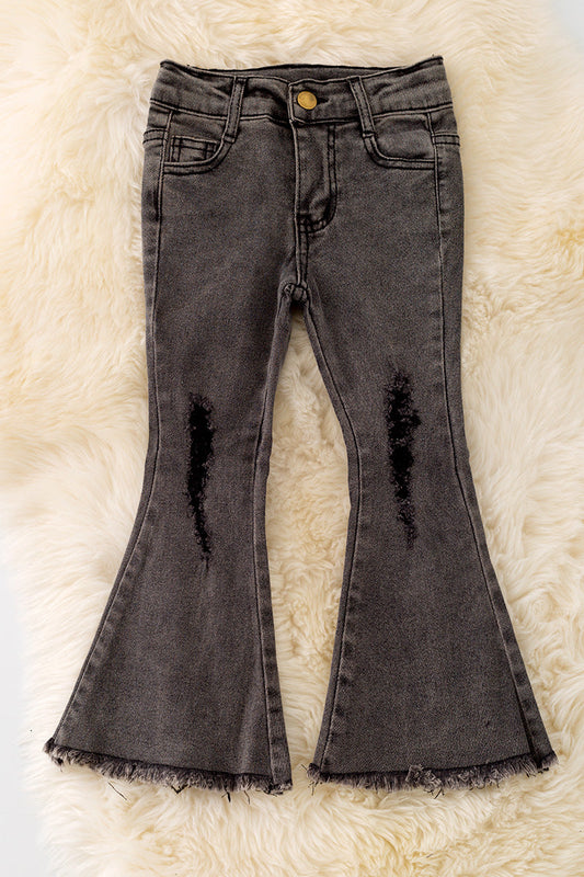 Black flare pants
