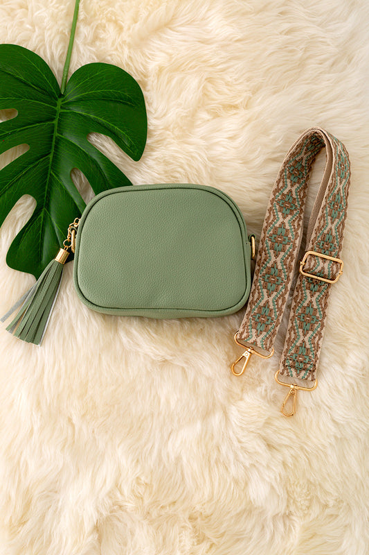 Green kids crossbody bag