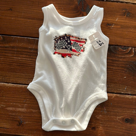 3-6 month boy tank onesie America
