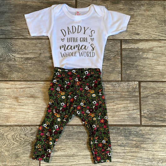 Flower dad girl set