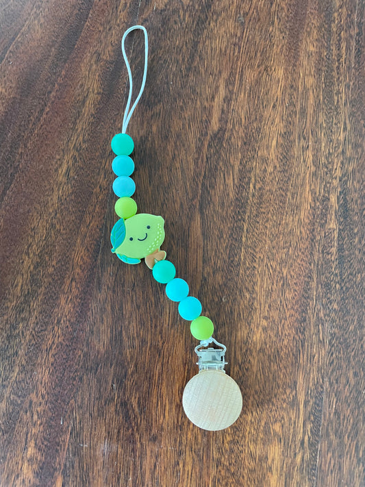 Lime binky clip
