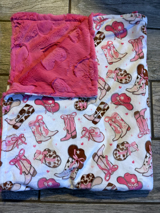 Boot minky blanket