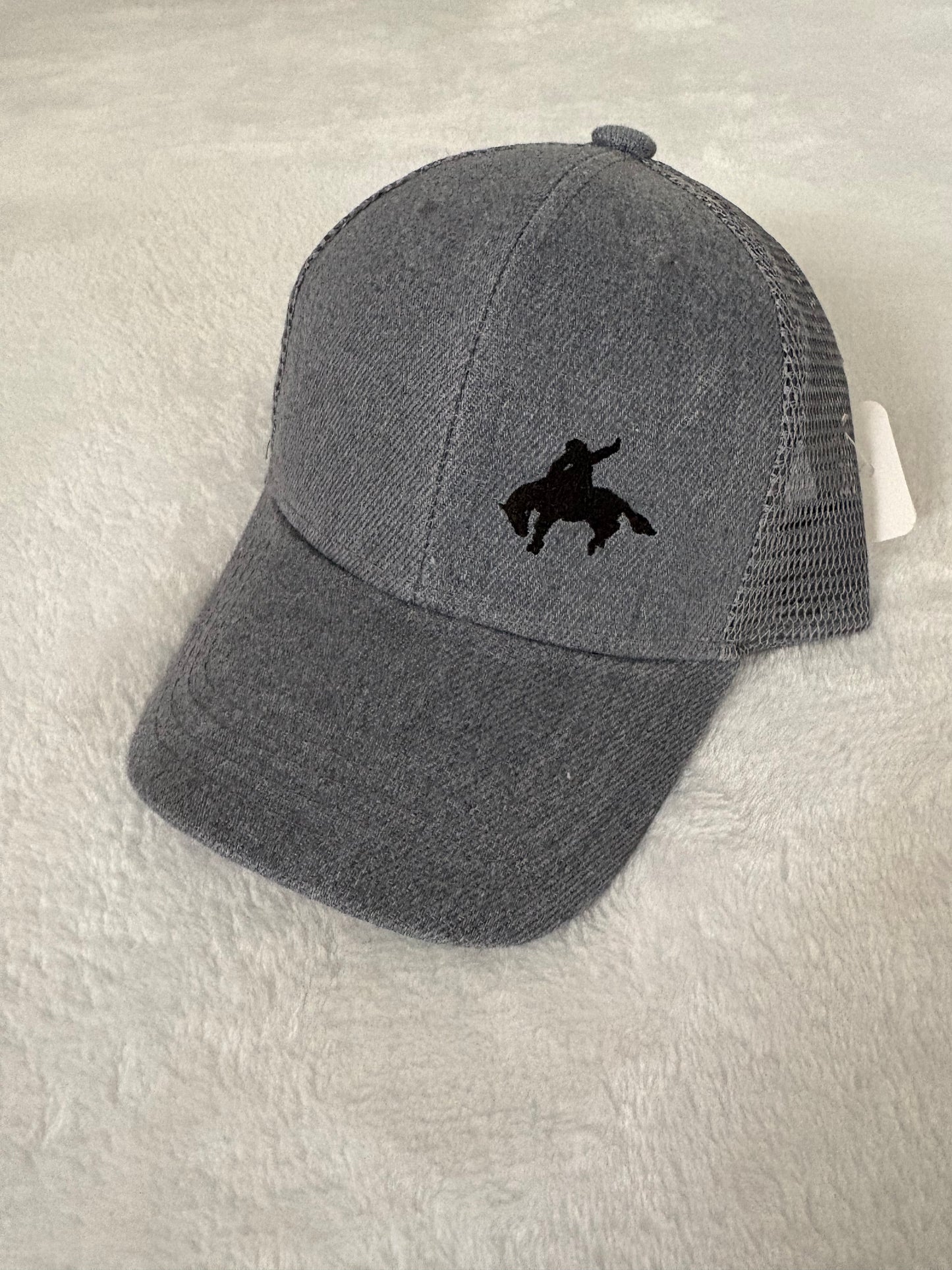 Gray bronc SnapBack hat