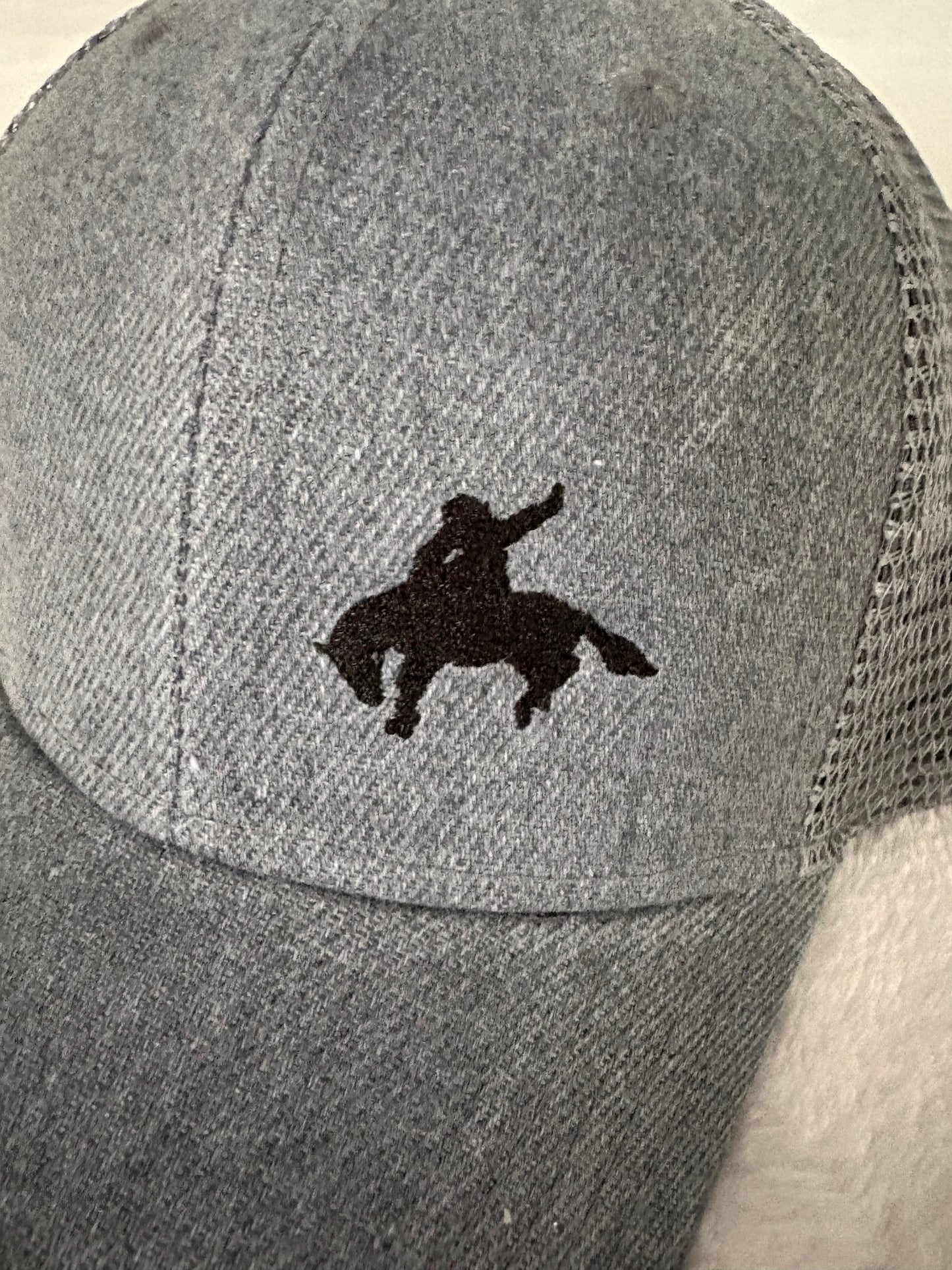 Gray bronc SnapBack hat