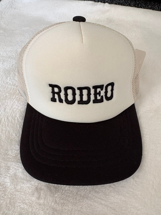 Black/ cream infant rodeo hat