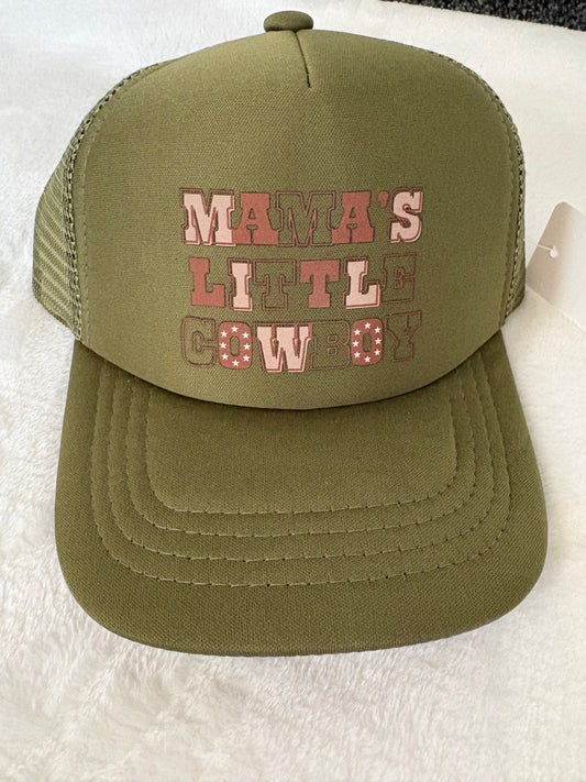 Mama's little cowboy baby hat