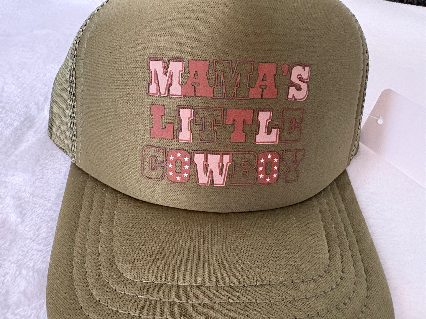 Mama's little cowboy baby hat