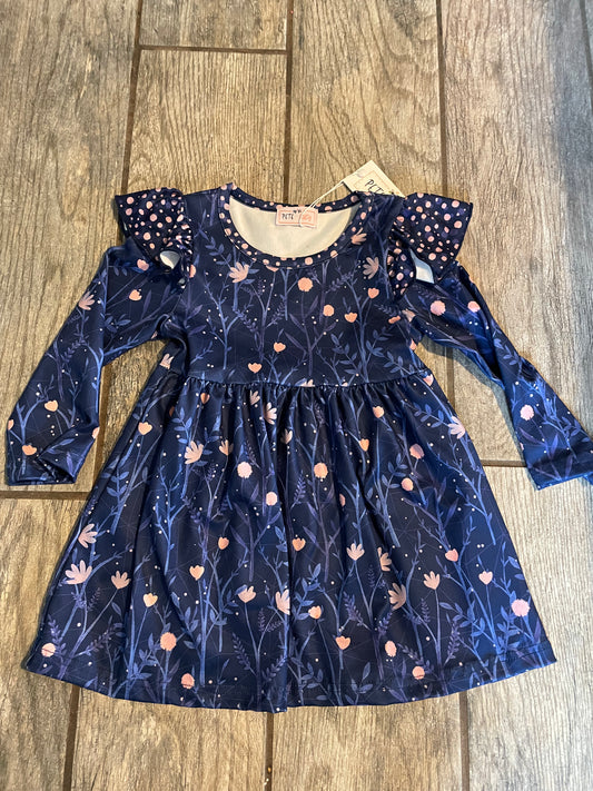 Navy flower dress