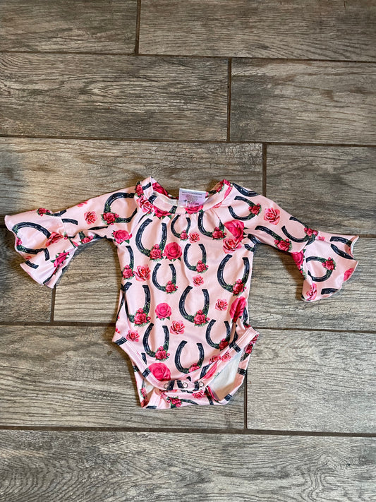 Shea baby bell sleeve onesie