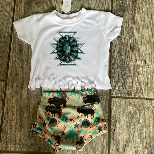 Buffalo wild bummie set