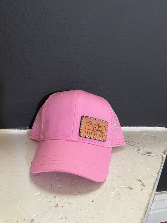 Infant pink country hat