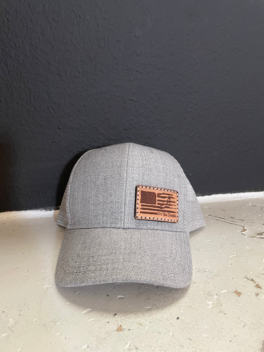 Infant gray flag hat