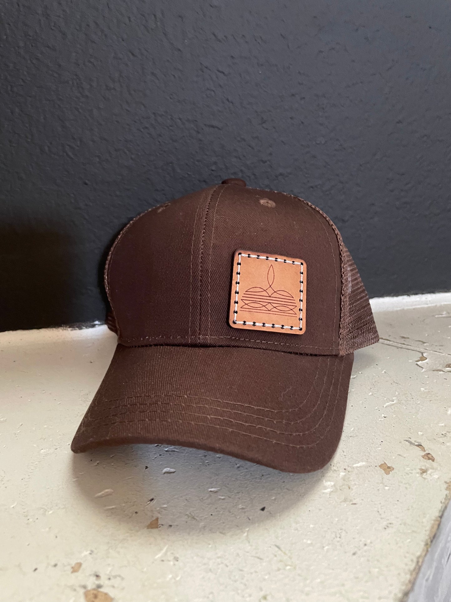 Toddler boot stitch hat