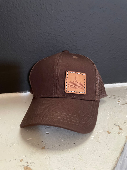 Toddler boot stitch hat