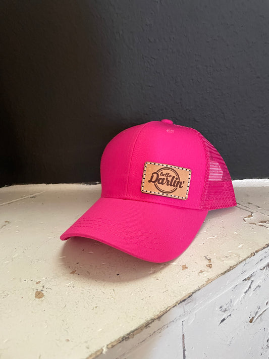Toddler pink darlin’ hat