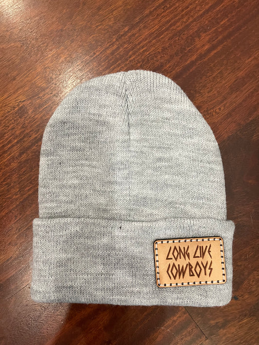 Gray cowboy beanie