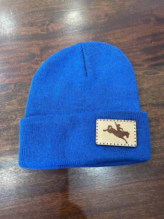 Blue bronc beanie